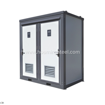 Outdoor prefab double toilet